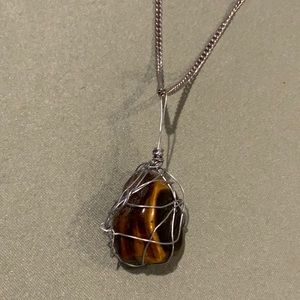Tiger’s Eye stone necklace